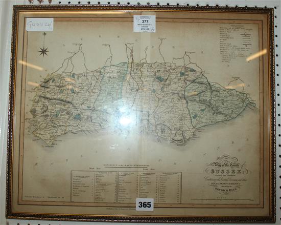 Map of Sussex by J Duncan(-)